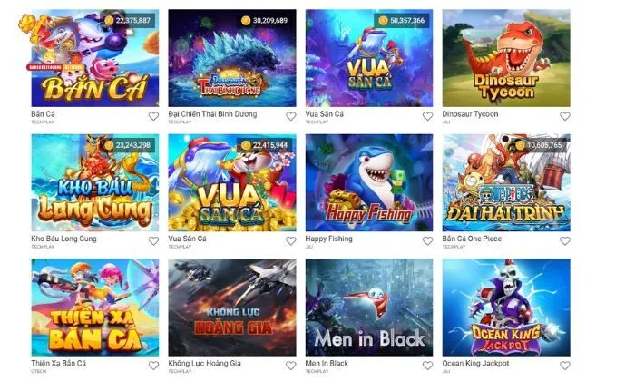 Sảnh bắn cá FIVE88 quy tụ 32 tựa game xuất sắc