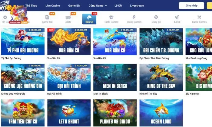 Giới thiệu thông tin về sảnh game bắn cá SKY88